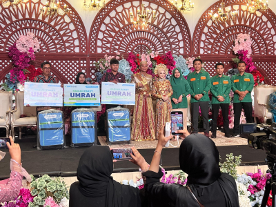 Pernikahan Unik di Makassar, Ada Undian 3 Paket Umrah untuk Tamu Undangan