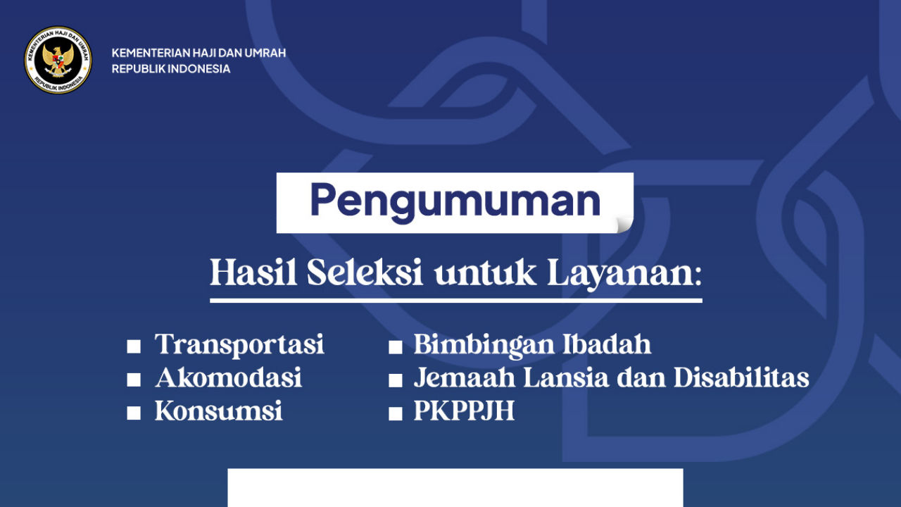 Cek Pengumuman Lulus Tes Petugas Haji 2026 di Sini