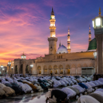Illustrasi suasana di Masjid Nabawi